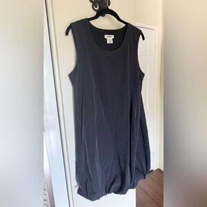DKNY Charcoal Sleeveless Bubble Hem Dress